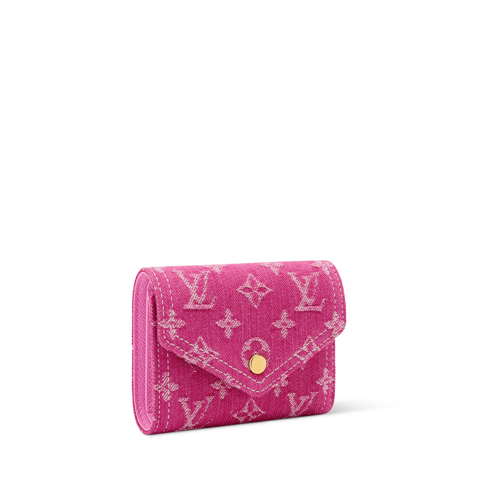 LOUIS VUITTON スイムショーツ モノグラム ジャカード ピンク Victorine Wallet Monogram Denim - Wallets and Small Leather Goods